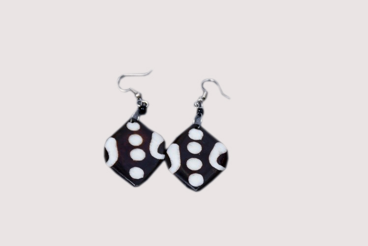 AFRICAN BONE EARRINGS