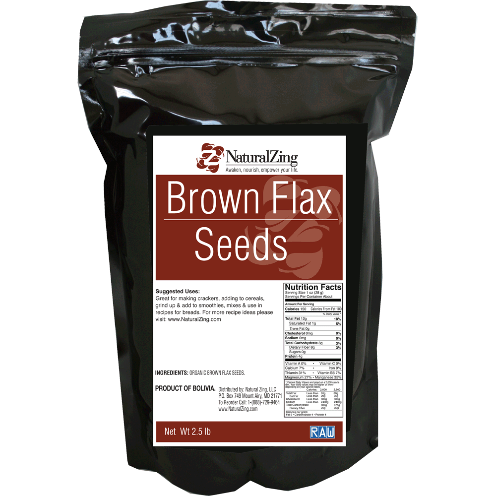 Brown Flax Seeds 2.5 lb