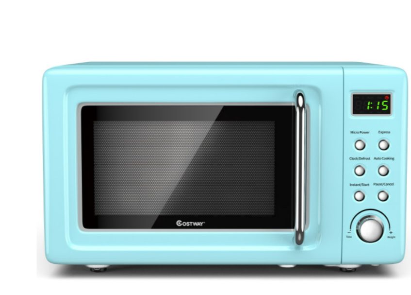 0.9 Cu.ft Microwave Oven Retro In Green